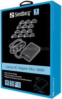 Sandberg 135-73 Laptop AC Adapter Mini 100W