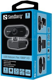 Sandberg webcam USB Flex 1080p