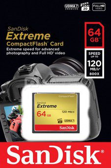 SanDisk Extreme CF 64GB 120MB/s UDMA7 SDCFXSB-064G-G46