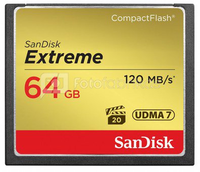 SanDisk Extreme CF 64GB 120MB/s UDMA7 SDCFXSB-064G-G46
