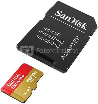 SANDISK EXTREME microSDXC 512 GB 190/130 MB/s UHS-I U3 memory card (SDSQXAV-512G-GN6MA)