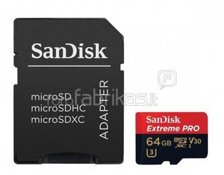 SanDisk MicroSDHC V30 95MB 64GB Extreme Pro SDSQXXG-064G-GN6MA