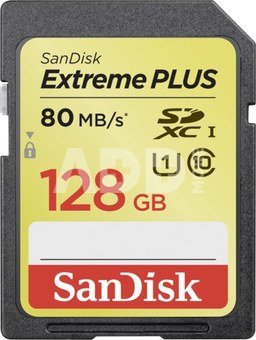 SanDisk Extreme SDXC 128GB 80MB/s. UHS 1 SDSDXS-128G-X46