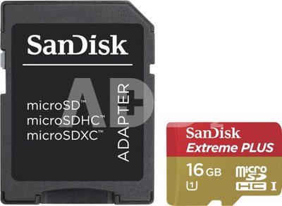 SanDisk MicroSDHC 16GB Extreme SDSDQX-016G-U46A