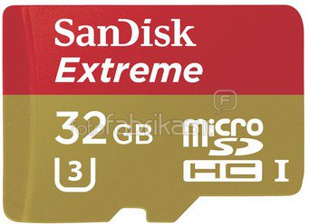 SanDisk MicroSDHC Action SC 32GB Extreme 90MBs SDSQXNE-032G-GN6AA