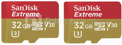 SanDisk MicroSDHC ActionSC 32GB Extreme 2xV30 SDSQXVF-032G-GN6AT