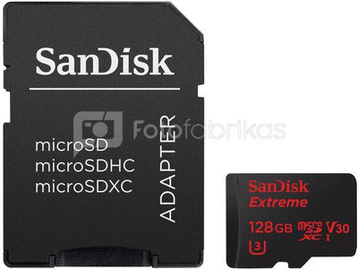 SanDisk MicroSDXC ActionSC 128GB Extreme 90MBs SDSQXVF-128G-GN6AA