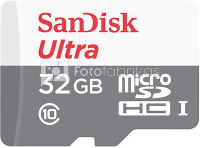 Sandisk Ultra Android microSDHC 80MB/s 32 GB, MicroSDHC, Flash memory class 10