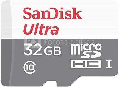 SanDisk Ultra Lite microSDHC Ad. 32GB 100MB/s SDSQUNR-032G-GN3MA