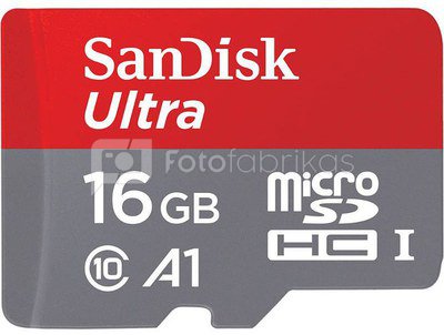 SanDisk Ultra microSDHC 16GB 98MB/s Adapt. SDSQUAR-016G-GN6IA
