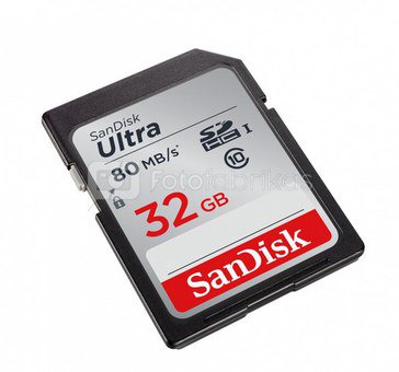 SanDisk Ultra SDHC UHS-I 32GB 80MB/s Cl. 10 SDSDUNC-032G-GN6IN
