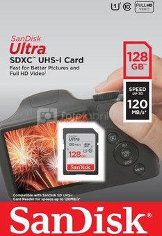 SanDisk Ultra SDXC UHS-I 128GB 120MB/s SDSDUN4-128G-GN6IN