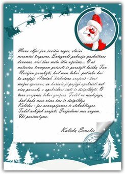 Kalėdų Senelio laiškas "Vakaras"