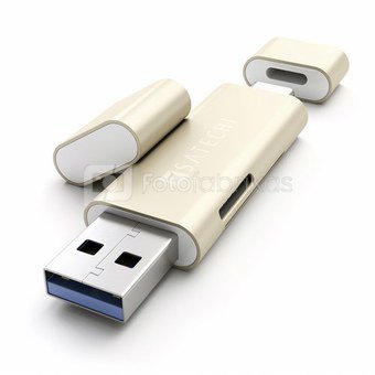 Satechi Aluminium TYPE-C gold USB 3.0 and Micro/SD Card Reader