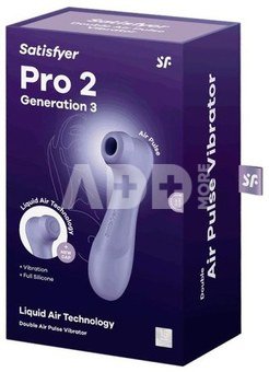 Satisfyer air impulse vibrator Pro 2 Generation 3, lilac