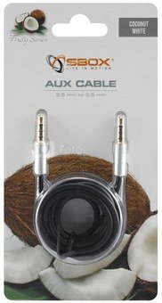 Sbox AUX Cable 3.5mm to 3.5mm 3535-1.5W coconut white