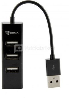 Sbox USB 4 Ports USB HUB H-204 black
