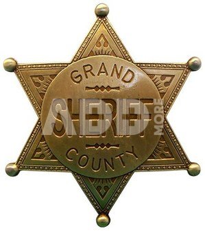 Šerifo ženklelis "Grand county SHERIFF" 113/L Denix