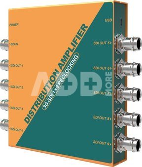 SD1191 1×9 SDI Reclocking Distribution Amplifier
