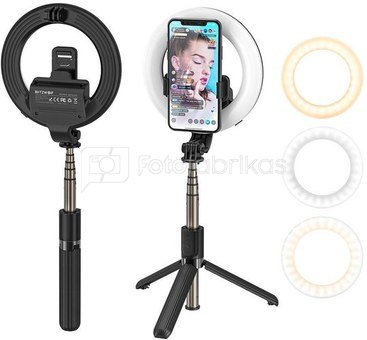 Selfie stick / tripod 3in1 BlitzWolf BW-BS8 Pro with LED ring