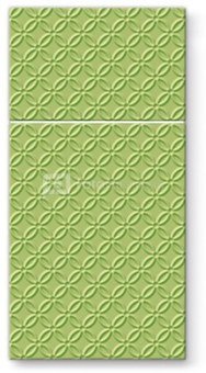 Servetėlės popierinės su kišenėle žalios sp. 40x40cm 125309