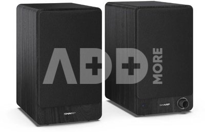 Sharp CP-SS30 Bookshelf Speakers, Black