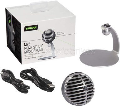Shure MV5-DIG Digital capacitor microphone Grey