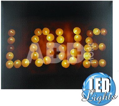 Sienos dekoracija - nuotrauka ant drobės LED 40x49,5 cm "Love" 60812 psb