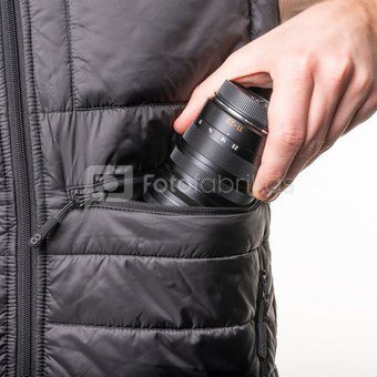 Šildoma fotografo liemenė - Black Anthracite L