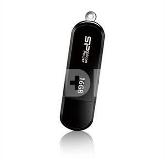 SILICON POWER 16GB, USB 2.0 FLASH DRIVE LUXMINI 322, BLACK