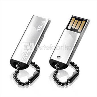 SILICON POWER 16GB, USB 2.0 FLASH DRIVE TOUCH 830, SILVER