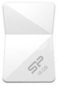 SILICON POWER 16GB, USB 2.0 FLASH DRIVE, TOUCH T08, White