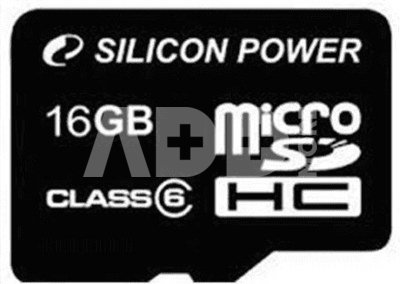 SILICON POWER 32GB, MICRO SDHC, CLASS 6 WITH SD ADAPTER