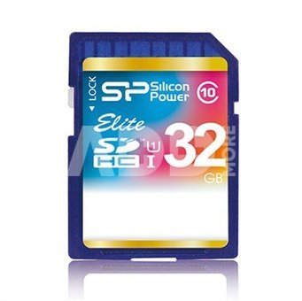 SILICON POWER 32GB, SDHC UHS-I, Class 10, 40 MB/s reading, 15 MB/s writing
