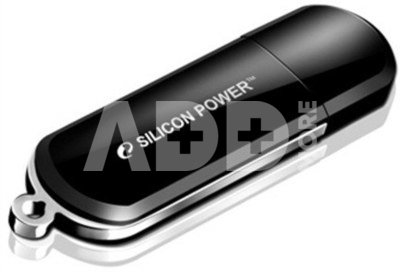 SILICON POWER 8GB, USB 2.0 FLASH DRIVE LUXMINI 322, BLACK