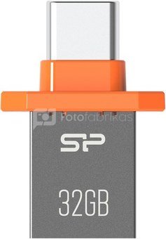 Silicon Power flash drive 32GB Mobile C21, orange