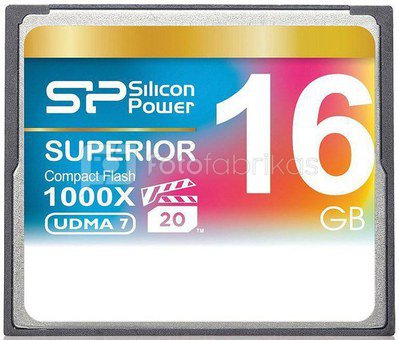 Silicon Power memory card CF 16GB 1000x