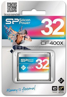 Silicon Power карта памяти CF 32GB 400x