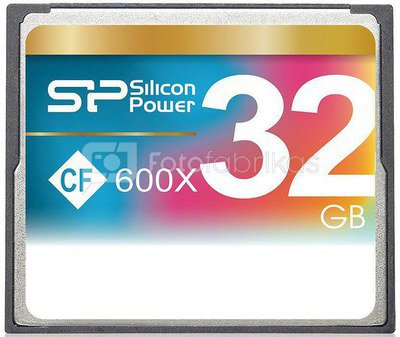 Silicon Power memory card CF 32GB 600x