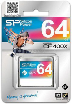 Silicon Power карта памяти CF 64GB 400x
