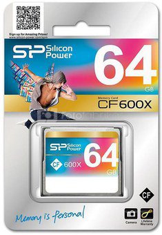Silicon Power memory card CF 64GB 600x