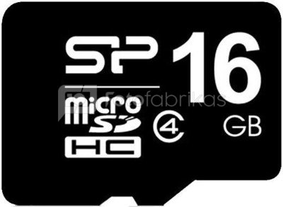Silicon Power карта памяти microSDHC 16GB Class 4 + USB считыватель