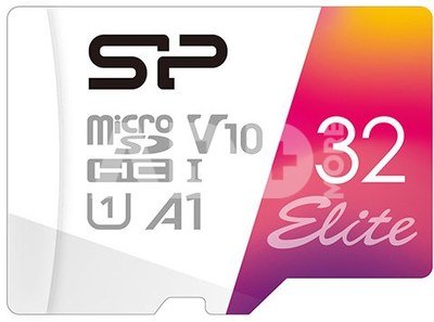 Silicon Power memory card microSDHC 32GB Elite + adapter