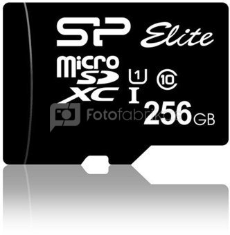 Silicon Power memory card microSDXC 256GB Elite UHS-I