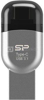Silicon Power кардридер 2in1 microSD USB-C/USB-A, серый