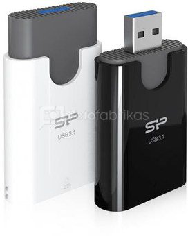 Silicon Power memory card reader Combo 2in1 USB 3.1, black