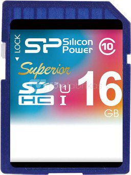 Silicon Power карта памяти SDHC 16GB Superior