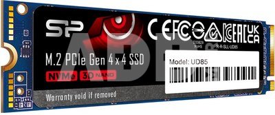 Silicon Power SSD UD85 1000 GB, SSD form factor M.2 2280, SSD interface PCIe Gen4x4, Write speed 2800 MB/s, Read speed 3600 MB/s