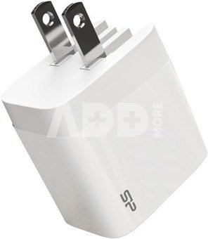 Silicon Power travel adapter USB/USB-C QM16 20W, white