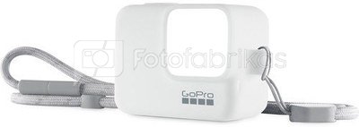 Silikonis dėklas - GoPro Sleeve & Lanyard (White)
